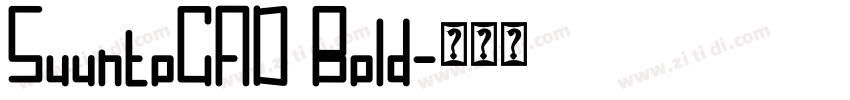 SuuntoCAD Bold字体转换